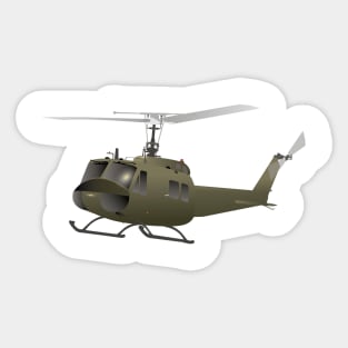 UH-1 Huey Helicopter Sticker